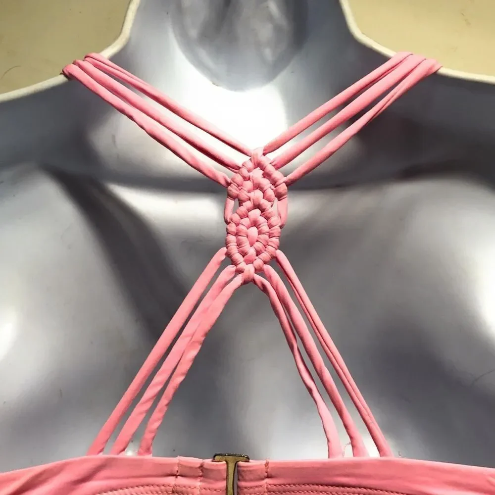 Frankie’s Bikinis Pink Bikini Top‎